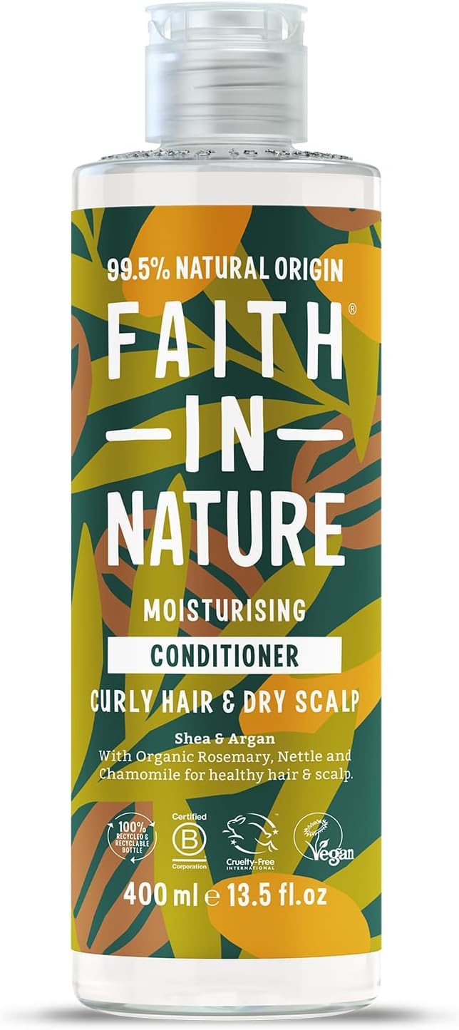 Faith in Nature Natural Conditioner - Vegan & Cruelty Free, No SLS or Parabens - 400ml, Shea & Argan