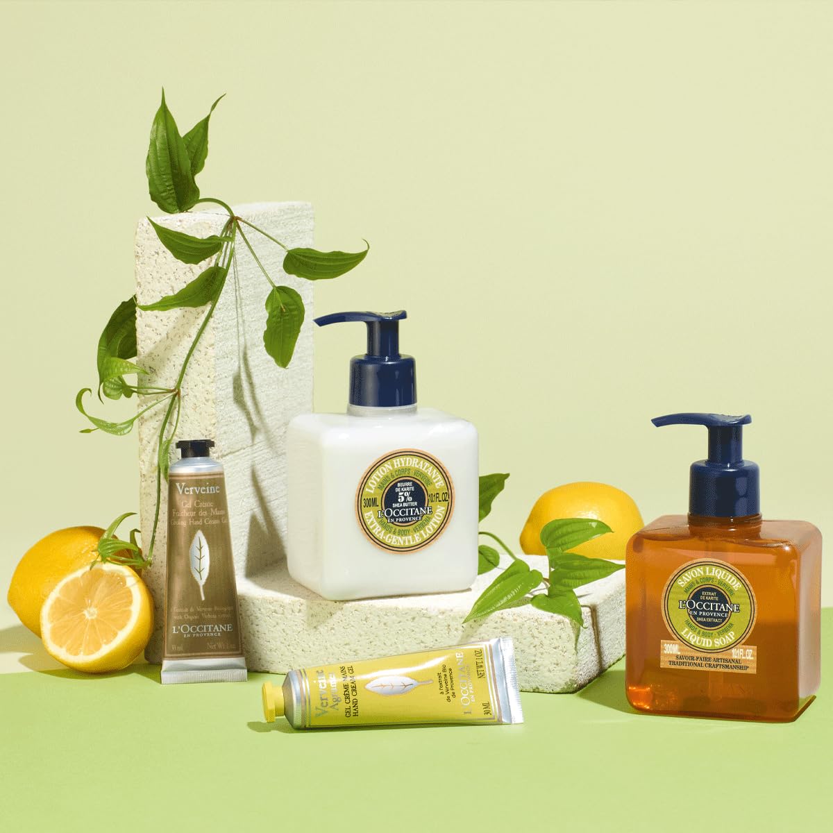 L'OCCITANE Shea Hands &-Body Liquid Soap: Refreshing Citrusy Aroma, Relaxing Lavender, Delicate Rose, Cleanse, Infused With Softening and Moisturizing Shea Extract, Artisanal Soap, Refills Available