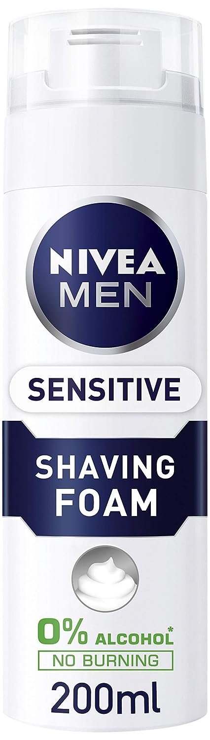 Nivea 200ml For Men Sensitive Shaving Foam