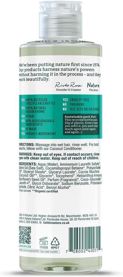 Faith In Nature Coconut Shampoo For Normal To Dry Hair 400ml