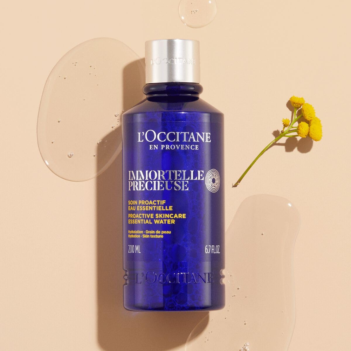 L’OCCITANE Immortelle Precious Essential Water 6.7 Fl Oz: Tones, Refines Skin Texture, Plumps, With Hyaluronic Acid, 91% Said Pores Appeared Tighter*