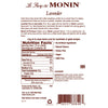 Monin - Lavender Syrup, Aromatic and Floral, Natural Flavors, Great for Cocktails, Lemonades, and Sodas, Non-GMO, Gluten-Free (1 Liter)