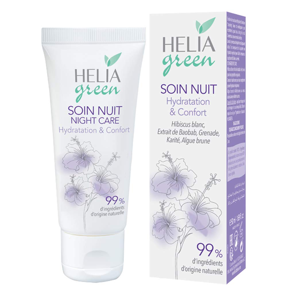 HELIAGREEN Hydration & Comfort, nourishing, moistuirzing Anti Aging, Night Care1.69fl. oz