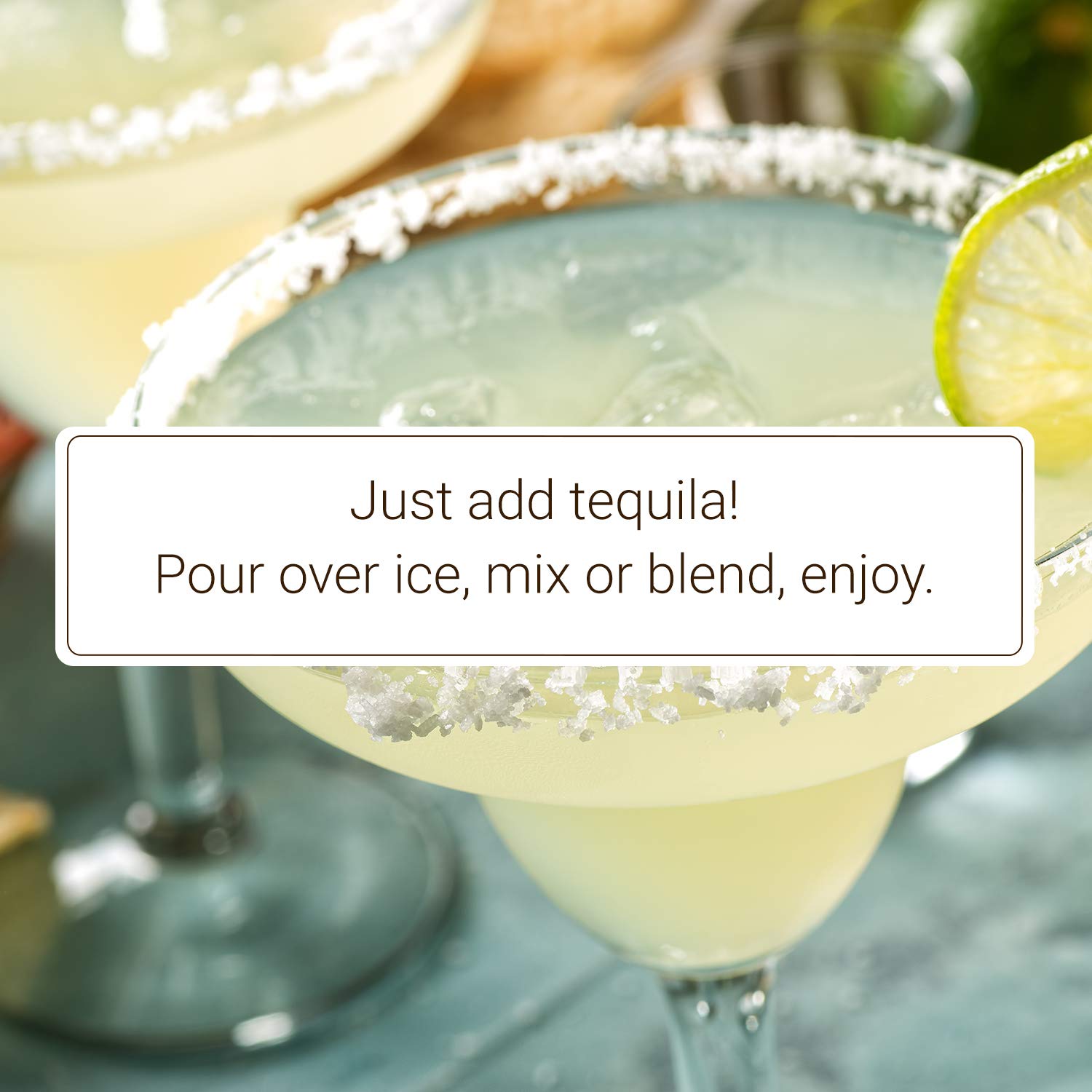 Monin - HomeCrafted Margarita Cocktail Mixer, Ready-to-Use Drink Mix, Well Balanced and Made with Real Citrus Juices, DIY Cocktails, Just Add Tequila, Perfect on the Rocks or Frozen (750 ml)