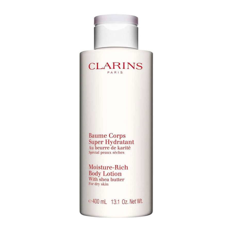 Clarins Moisture-Rich Body Lotion | Intensely Hydrates | Nourishes, Softens and Smoothes | Non-Greasy and Fast Absorbing | 88% Natural Ingredients | Body Cream With Shea Butter | For Dry Skin Types