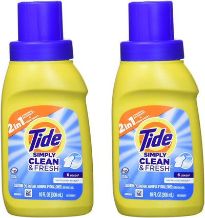 Tide Simply Clean & Fresh Liquid Laundry Detergent, Refreshing Breeze, 6 loads, 10 fl oz