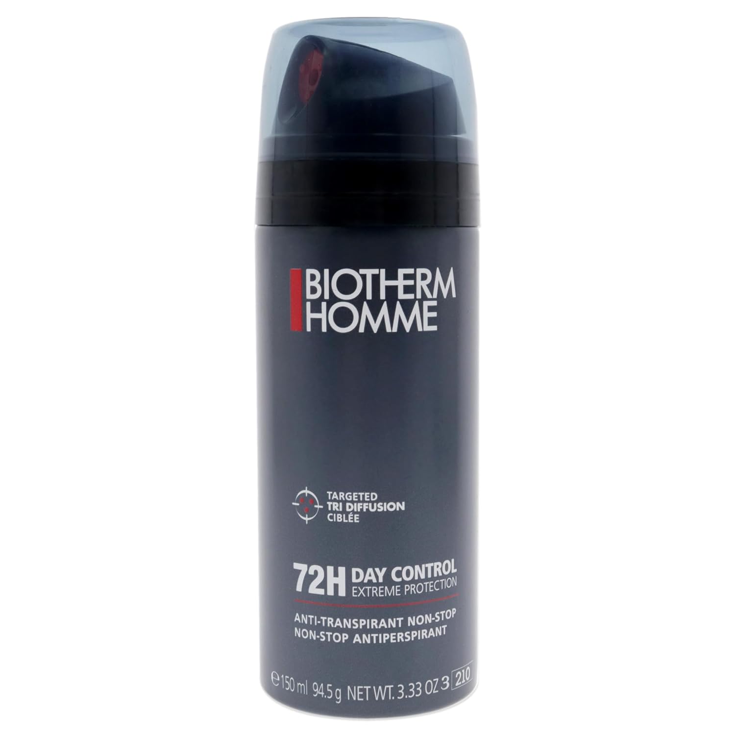 Biotherm Homme 72H Day Control Protection for Men Antiperspirant Spray, 3.33 Ounce /150 ml