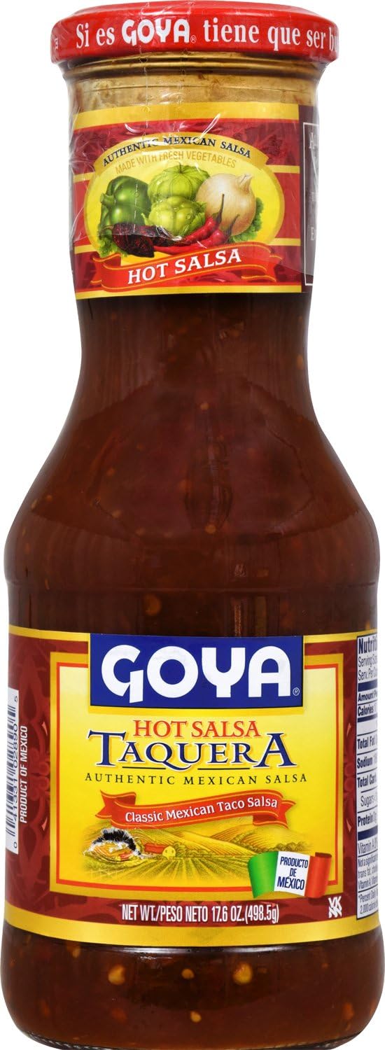Goya Hot Salsa Taquera Classic Mexican Taco Sauce 17.6 Oz