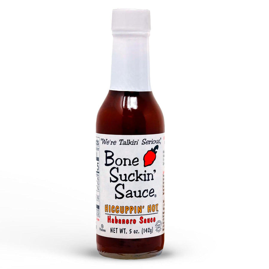 Bone Suckin' Hiccuppin' Hot Habanero Sauce - 5 oz. - Mother Nature's Habanero Heat Infusion
