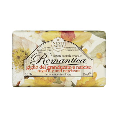 Nesti Dante Romantica Natural Soap, Royal Lily and Narcissus/Luxurious, 8.8 Ounce