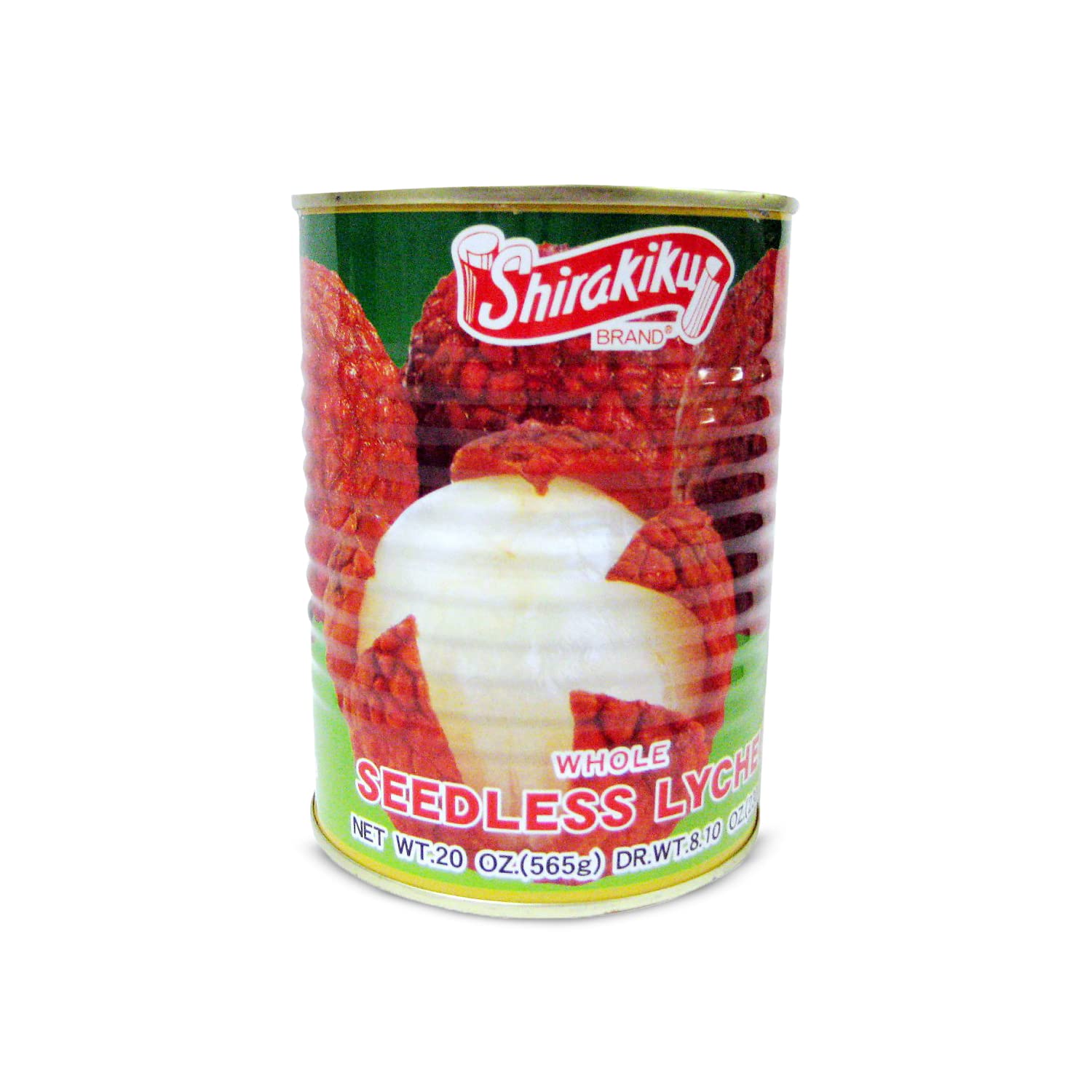 Shirakiku Whole Seedless Lychee - Japanese Fresh Lychee Fruit Canned | Water, Lychee, Sugar, Citric Acid | Perfect For Healthy And Delicious Snacks, 20-Ounce