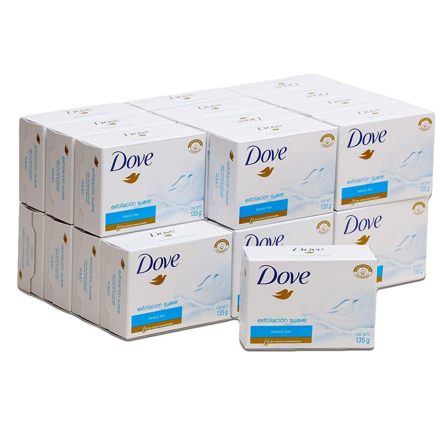 Dove Soap Bar 135G Gentle Exfoliating 8-Pack
