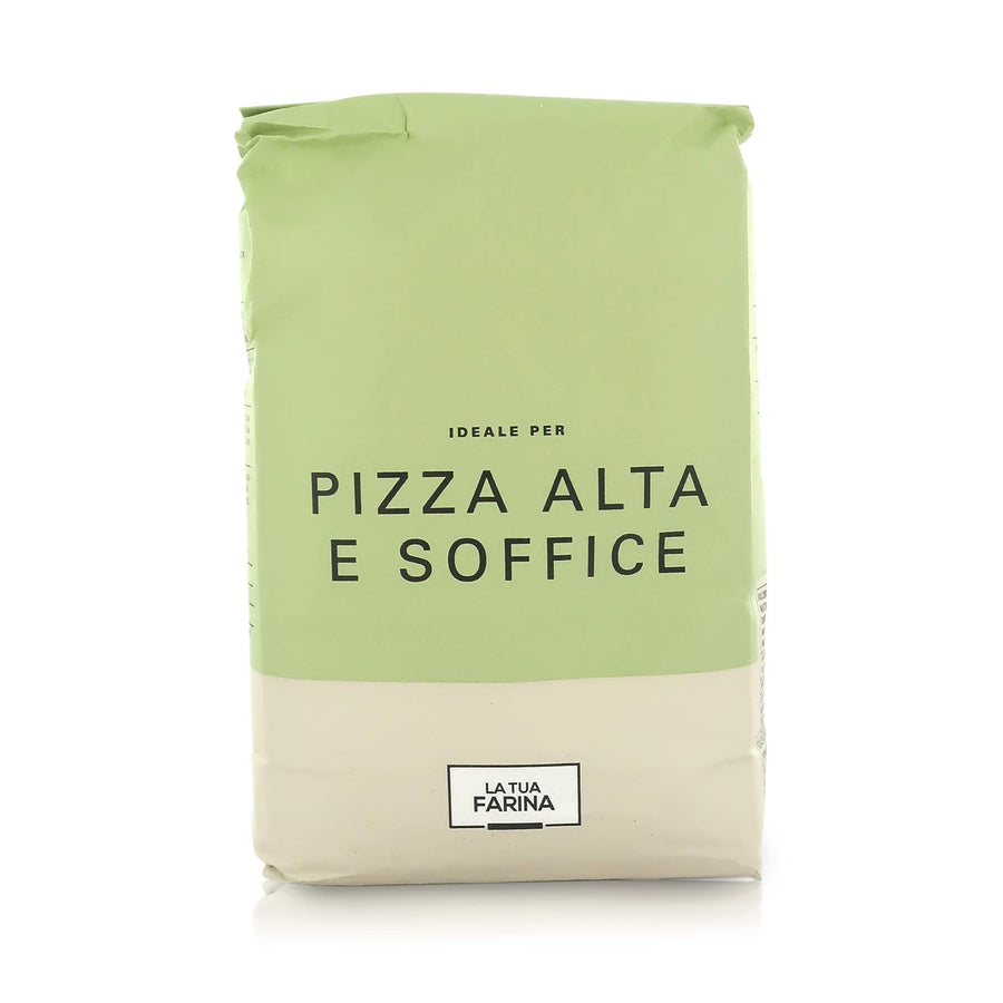 Molino Pasini Soft Wheat Flour Type "0", Ideal for Deep Pan Pizza and Focaccia, 1 Kg / 2.20 Lb