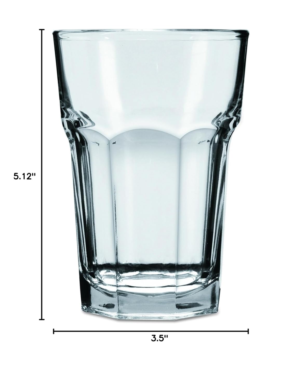 Anchor Hocking 7745U 3-5/8" Diameter x 5-1/8" Height, 14 oz New Orleans Iced Tea Glass (Case of 36)