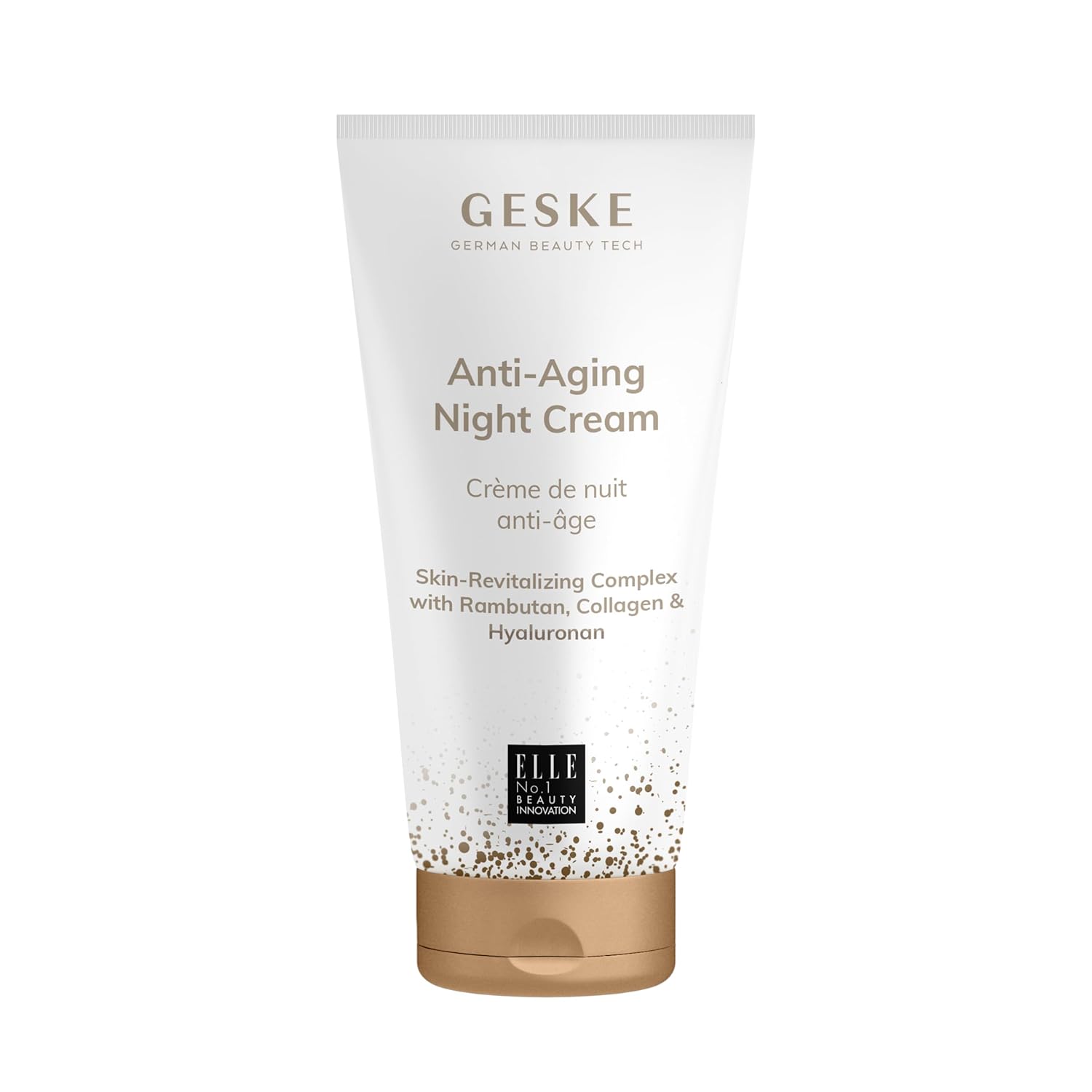 GESKE Anti-Aging Night Cream | Moisturizing Skin Cream with Hyaluron | Anti-Wrinkle Cream for Age-Defying Beauty | Vegan Formula | Suitable for Men, Women & All Genders | Complements Devices