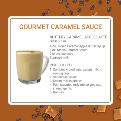 Monin - Gourmet Caramel Sauce, Rich and Buttery, Great for Desserts, Coffee, and Snacks, Gluten-Free, Non-GMO (64 Ounce)