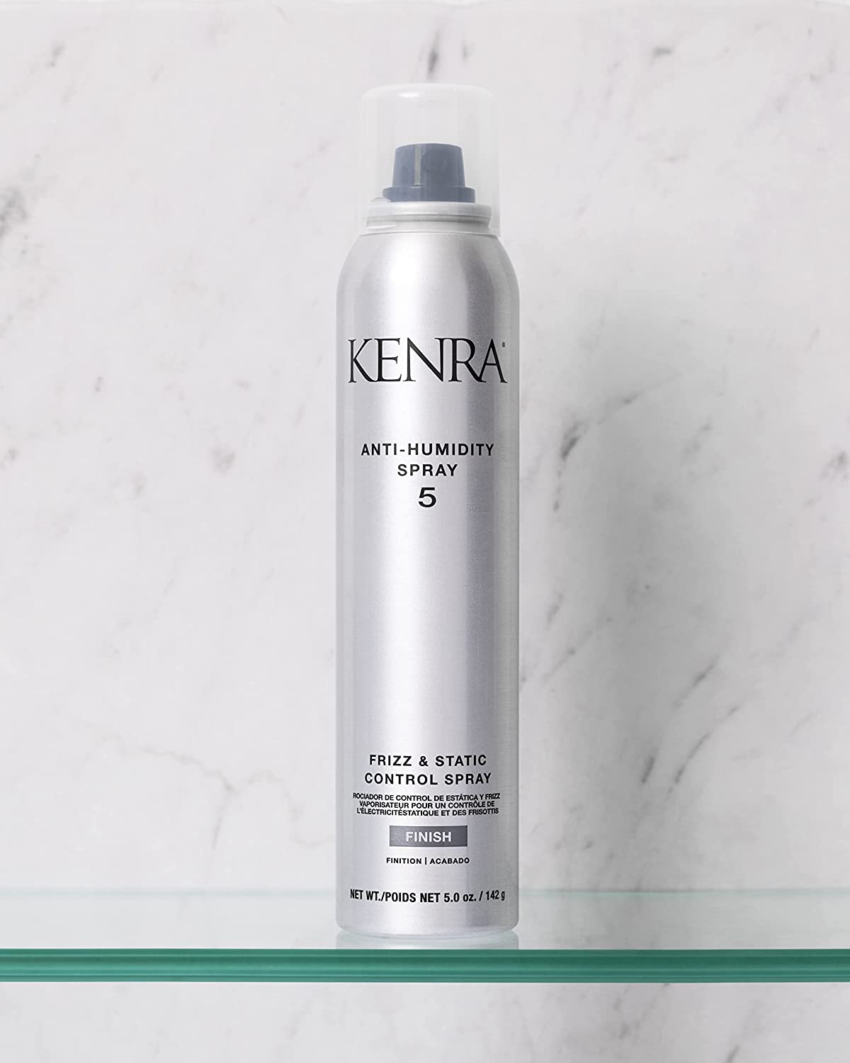 Kenra Anti-Humidity Spray 5 | Frizz & Static Control Spray |72-Hour Humidity Resistance & Protection | Lightweight, Low Hold Formula | Thermal Protection | 5oz
