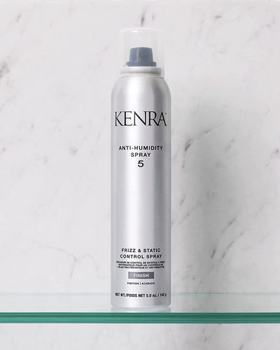 Kenra Anti-Humidity Spray 5 | Frizz & Static Control Spray |72-Hour Humidity Resistance & Protection | Lightweight, Low Hold Formula | Thermal Protection | 5oz