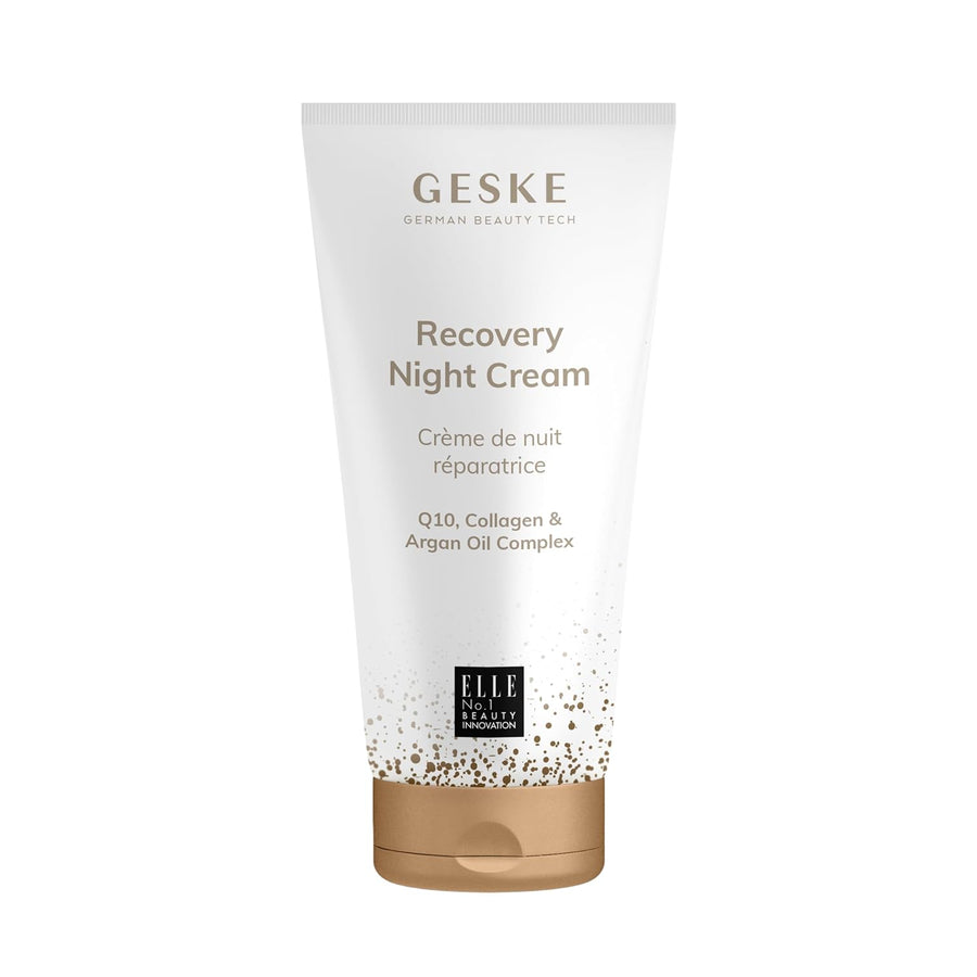 GESKE Recovery Night Cream | Q10 Cream with Collagen & Argan Oil | Moisturizing, Anti-Wrinkle Night Cream | Vegan Formula | Complements SmartAppGuided™ Devices | For Men, Women & All Genders