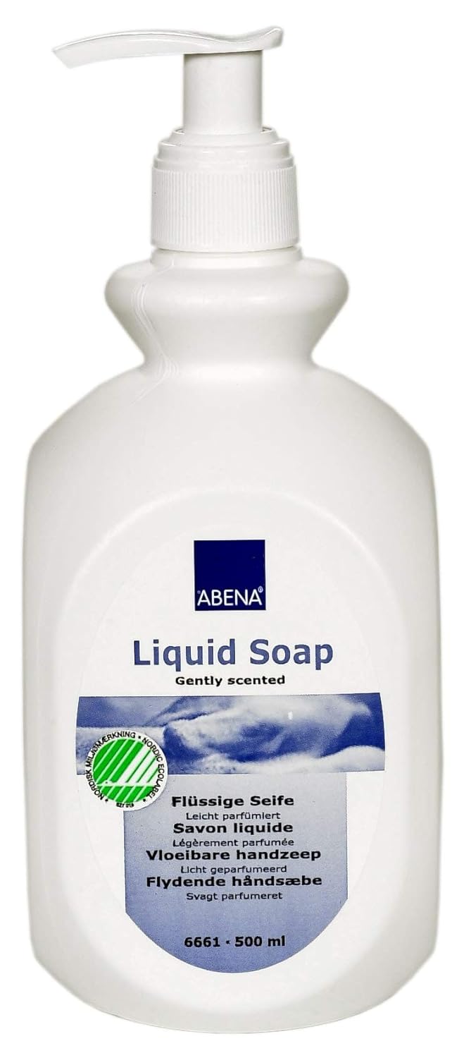 Abena Liquid Hand Soap, Gently Scented, 500 ml, 12 Count (12 Packs of 1)