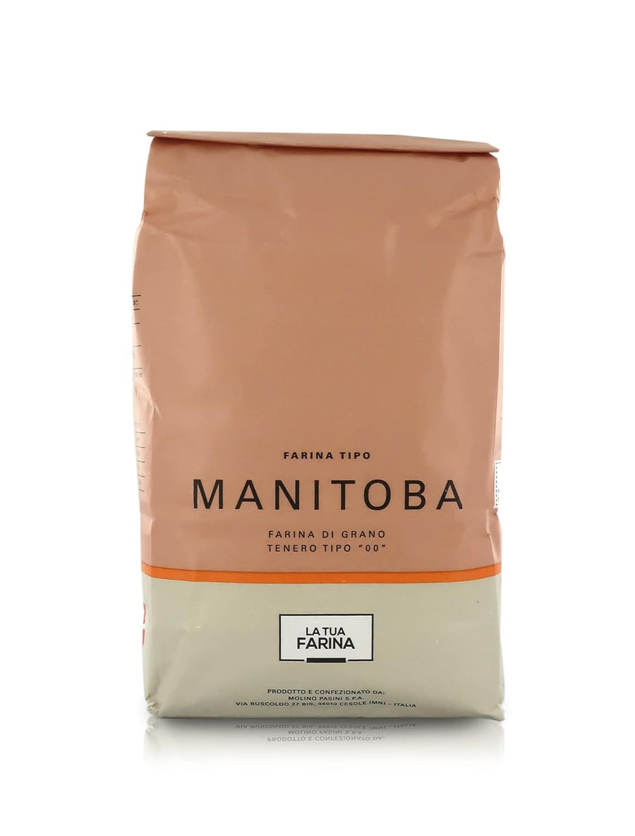 Molino Pasini Manitoba Flour, Soft Wheat from North America and EU, 1 Kg / 2.20 Lb