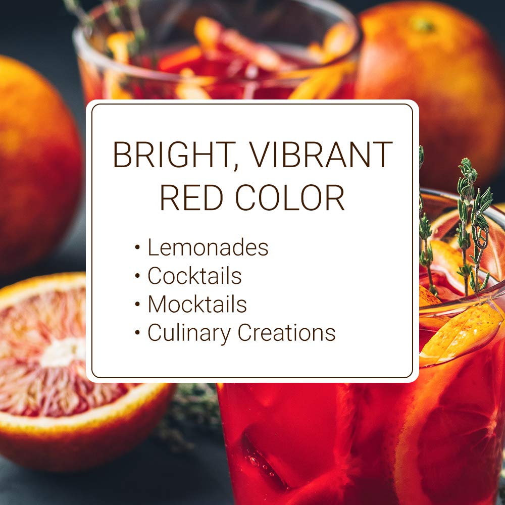 Monin - Blood Orange Puree, Tart, Juicy Citrus Taste, Great for Lemonades, Cocktails, and Culinary Creations, Vegan, Gluten-Free (1 Liter)