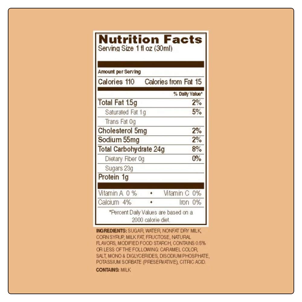 Monin - Gourmet Caramel Sauce, Rich and Buttery, Great for Desserts, Coffee, and Snacks, Gluten-Free, Non-GMO (64 Ounce)