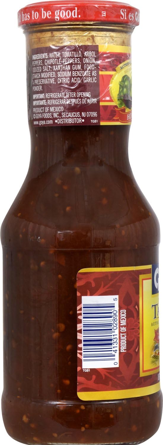 Goya Hot Salsa Taquera Classic Mexican Taco Sauce 17.6 Oz