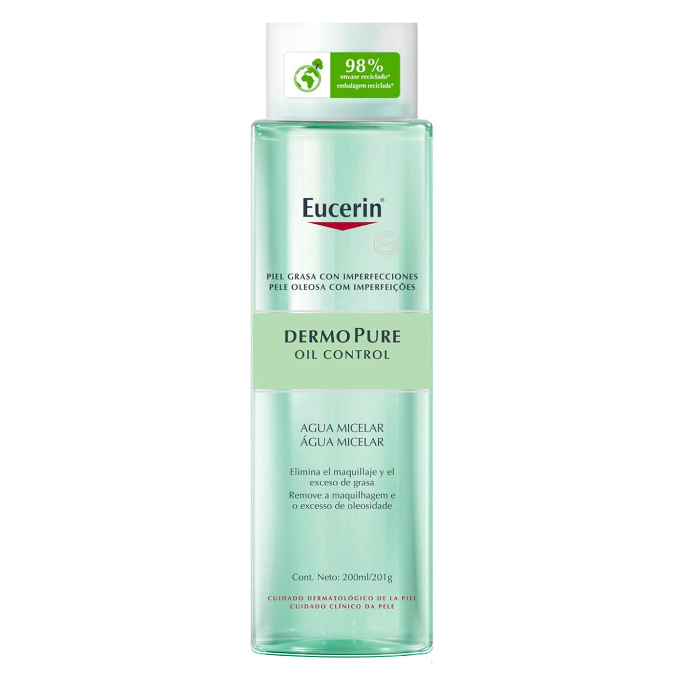 Eucerin Dermopure Oil Control Agua Micelar Piel Grasa 200Ml
