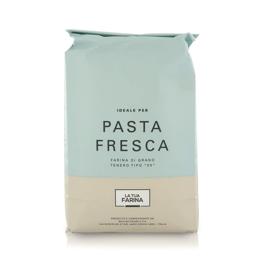 Molino Pasini Soft Wheat Flour Type "00" Ideal for Homemade Pasta, Wheat from Italy, 1 Kg / 2.20 Lb
