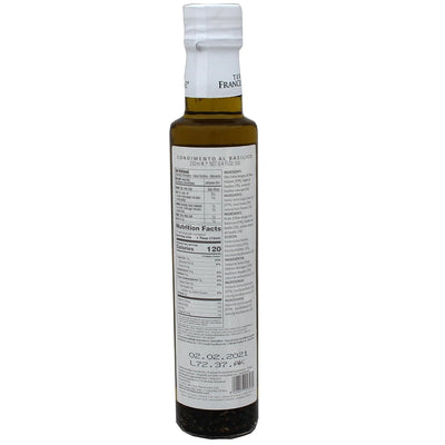 Italian Basil Naturally Flavored Extra Virgin Olive Oil from Terre Francescane, 8.4oz, 250ml