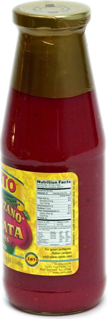 Cento Foods (Alanric) Tomato, Crushed, Passata, 24-Ounce (Pack of 6)