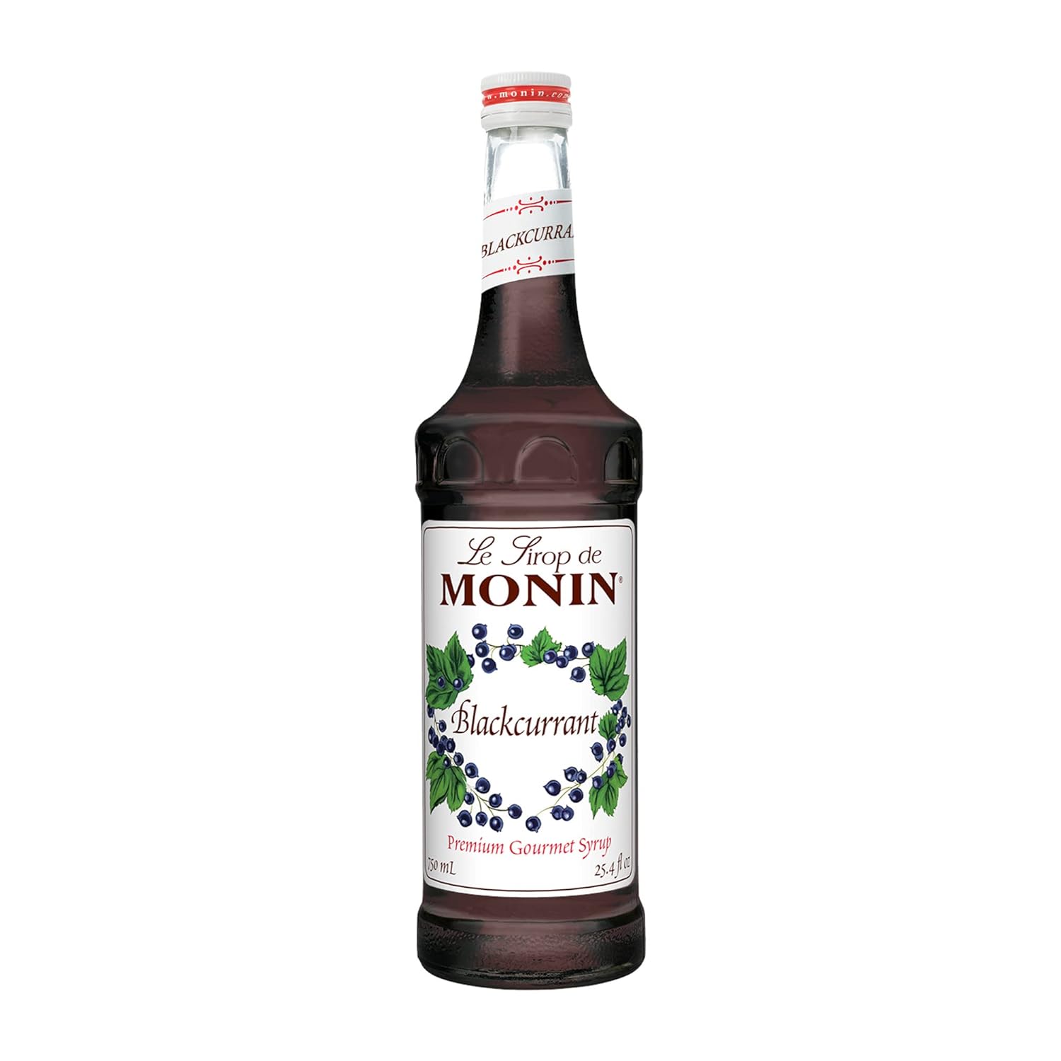 Monin Premium Gourmet Blackcurrant Syrup 750ml Bottle (black currant)