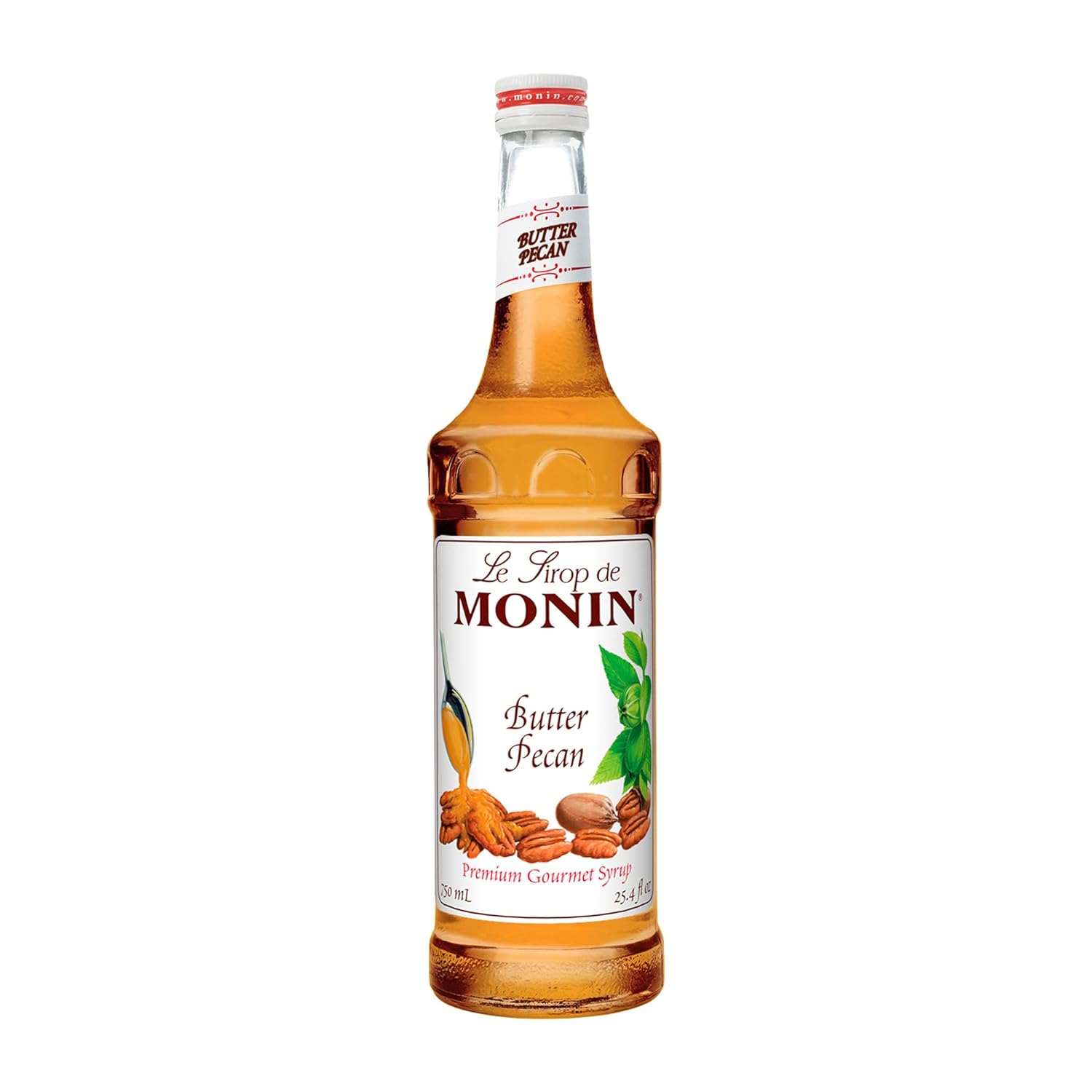 Monin - Butter Pecan Syrup, 750 Milileter, 1 Per Box