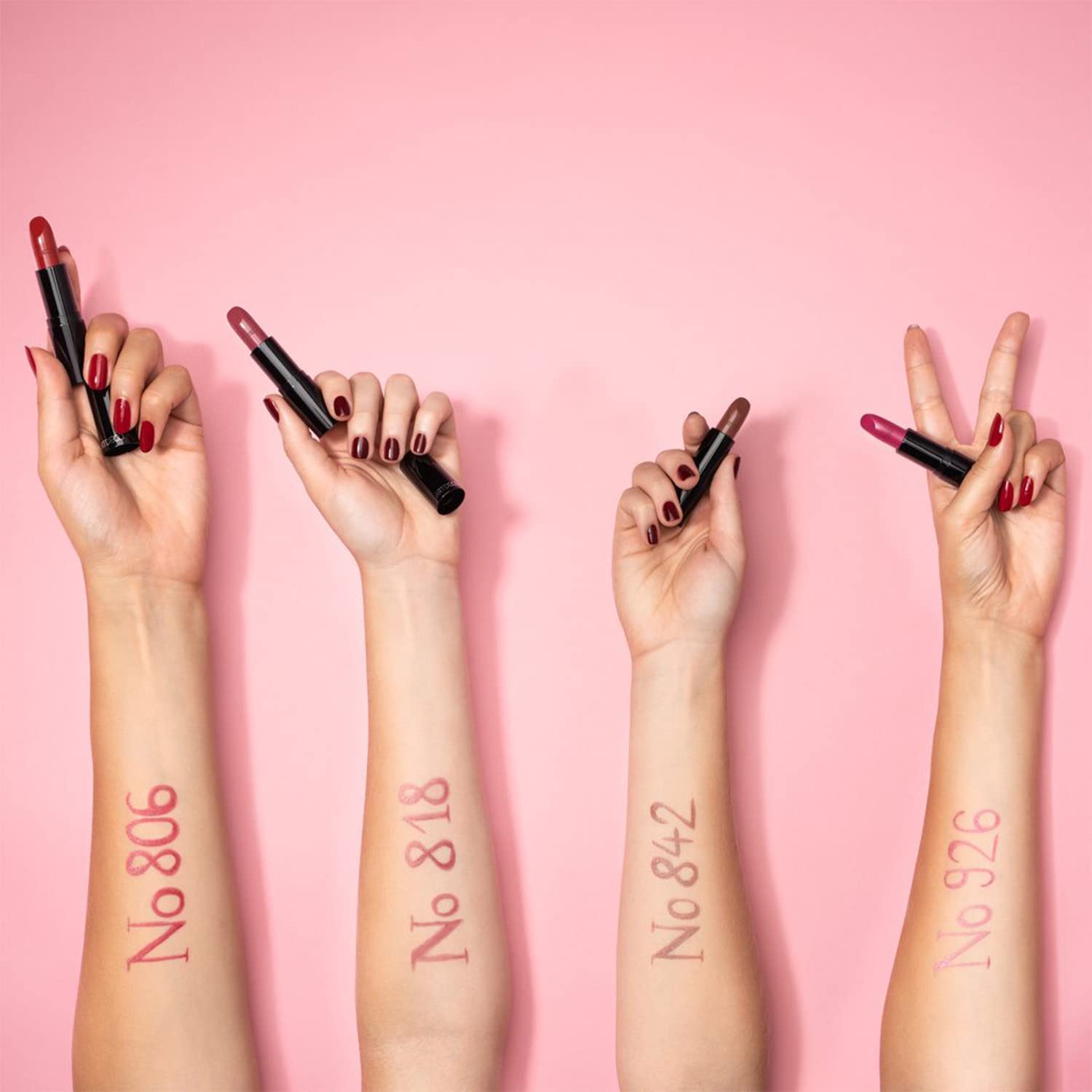 ARTDECO Perfect Color Lipstick - Red - Glide-On Lipstick with Rich Color & Plumping Effect - Creamy, Pearly Finish - Hyaluronic Acid - Long Lasting - Lip Plumper - Lip Care - Makeup - 0.14 Oz