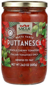 Puttanesca Pasta Sauce, Whole Cherry Italian Tomatoes, Imported From Italy, Net Wt 23.6 OZ (680g) PACK OF 1