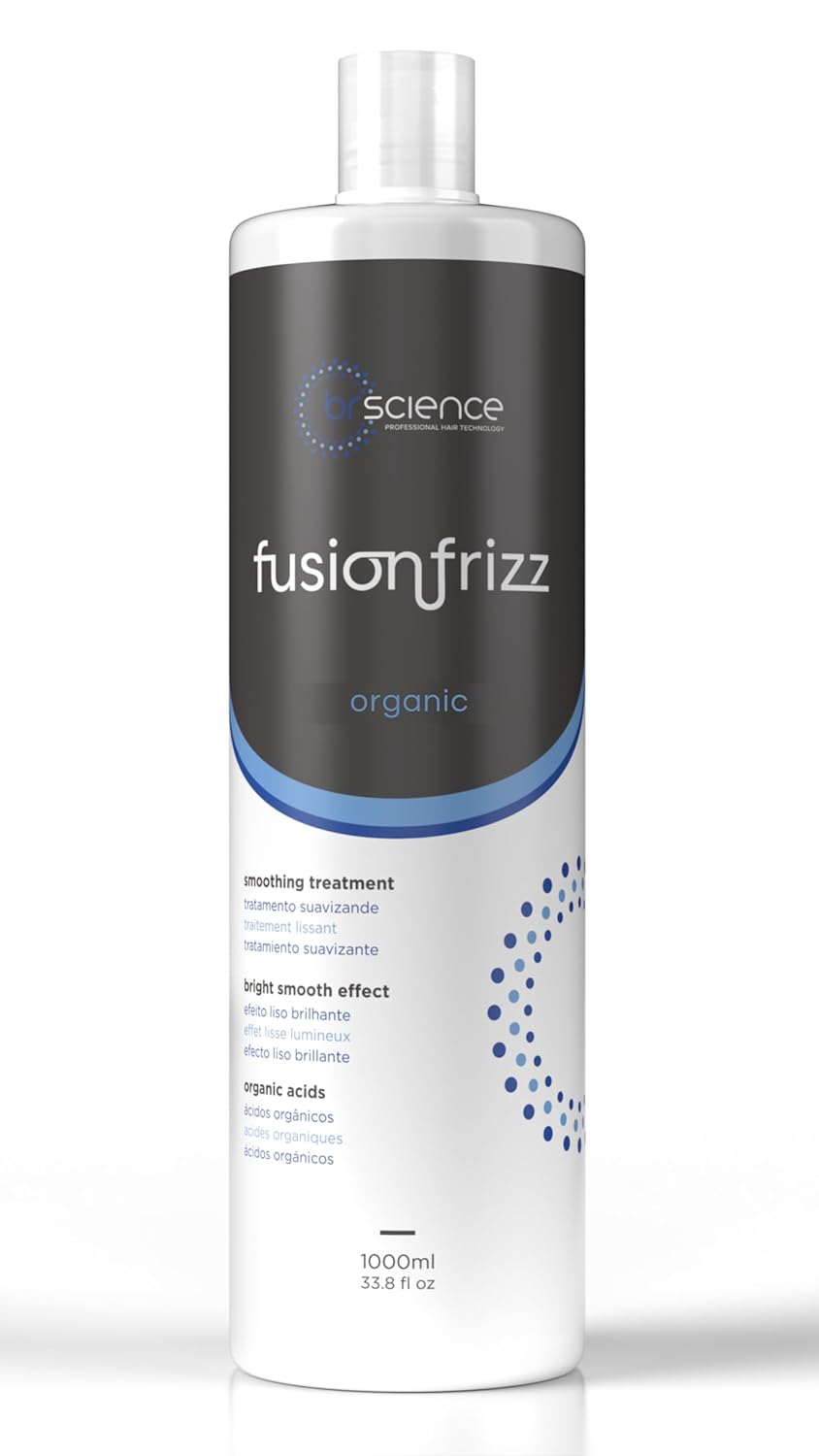 Brscience Fusionfrizz Organic Keratin Treatment - Professional Hair Smoothing & Brightening Solution, 1000ml
