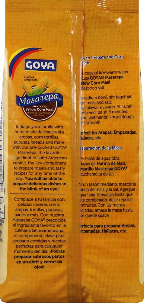 Goya Masarepa Pre-Cooked Yellow Corn Meal, 35.20 Ounce