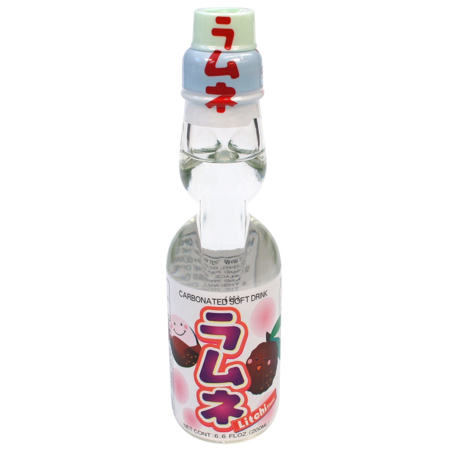 Shirakiku, Ramune Carbonated Soda-Lychee Flavor, 6.8 Fl Oz
