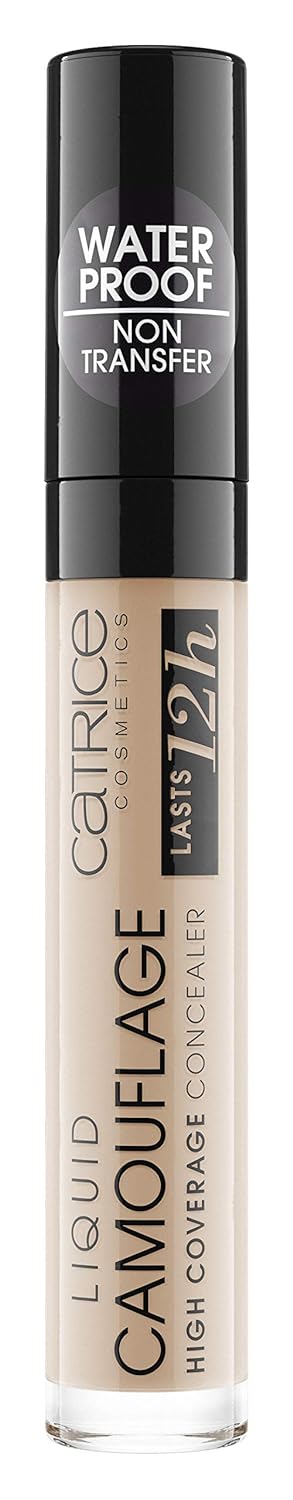 Catrice Liquid Camouflage High Coverage Concealer, Concealer Pen, Lasts 12 Hours, No.020 Light Beige, Nude for Combination Skin, for Blemished Skin, Long Lasting, Vegan, Oil-Free, Waterproof (5ml)