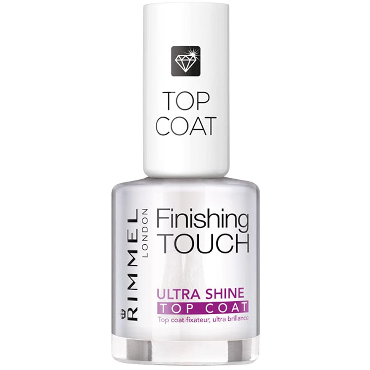 Rimmel Finishing Touch Ultra Shine Top Coat Nail Polish, Ultra Shine, 0.4 Fluid Ounce