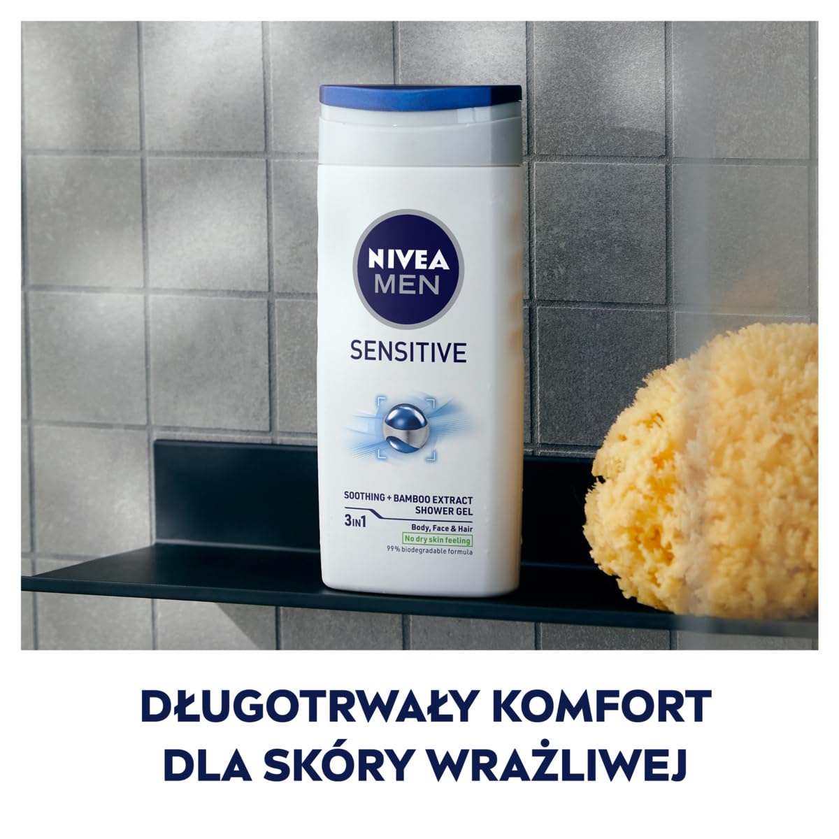 Nivea Shower Gel Men 250Ml Sensitive