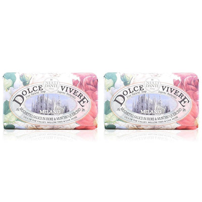 Nesti Dante Dolce Vivere Milano Lily Of The Valley, Willow Tree & Oak Musk Fine Natural Soap Bar, 250 g