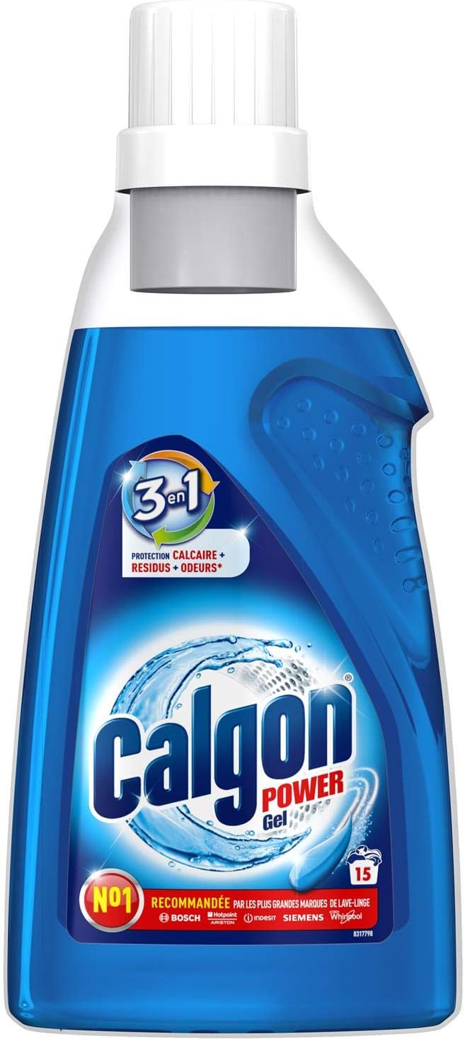 Calgon 3-in-1 Washing Machine Water Softener Gel, 2 x 750 ml (1.5 Litre)