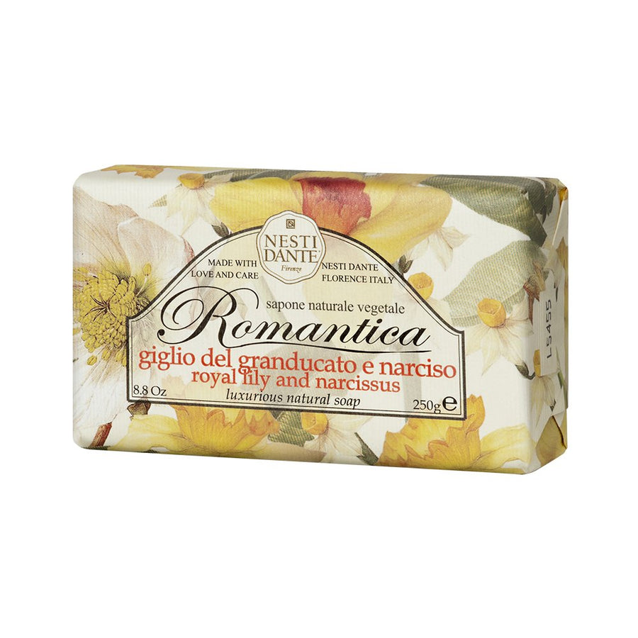 Nesti Dante Romantica Natural Soap, Royal Lily and Narcissus/Luxurious, 8.8 Ounce