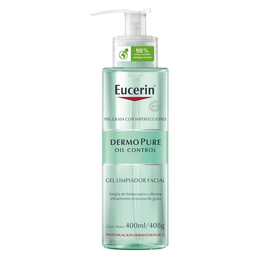 Eucerin dermopure oil control gel limpiador facial 200 milliliters