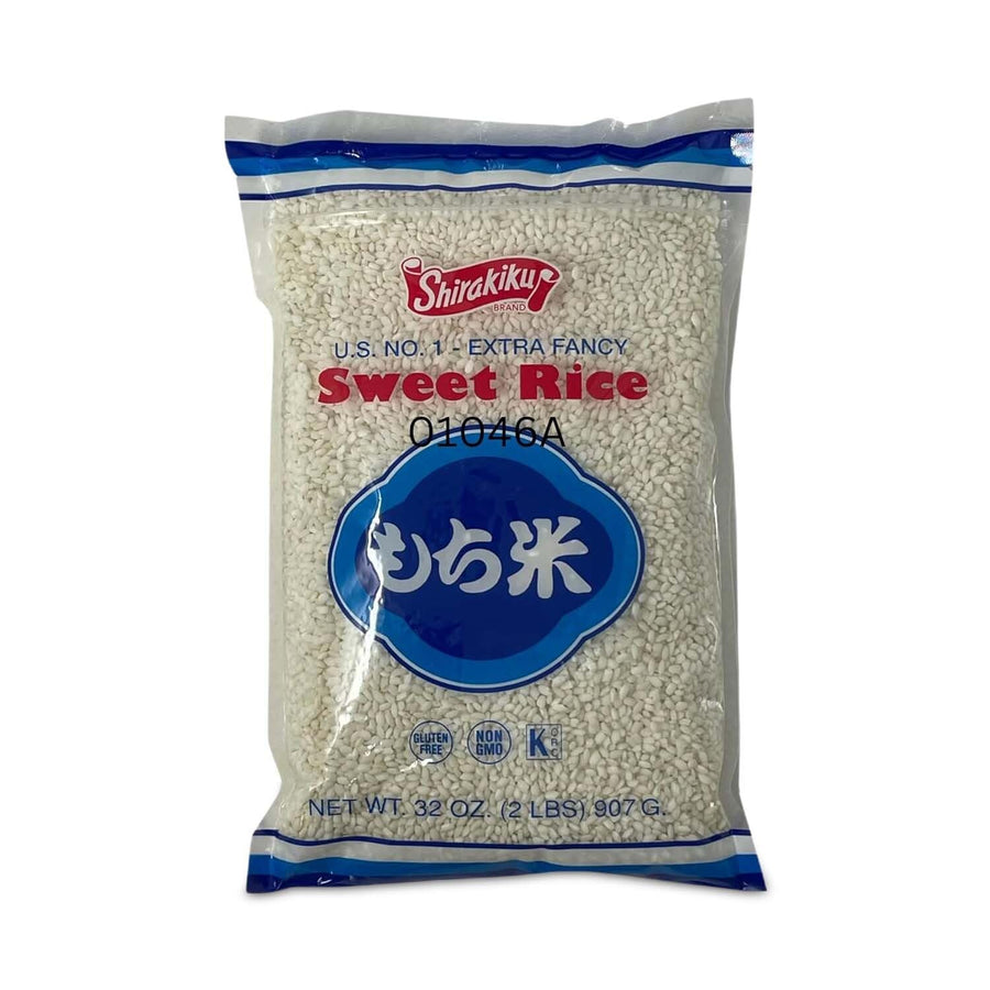 Shirakiku, Mochigome Sweet Rice | Short Grain Japanese Gluten-Free, Non-GMO Rice with Low Calories and Dietary Fiber | Perfect for Authentic Asian Cuisine | 2 Pound (Pack of 1)