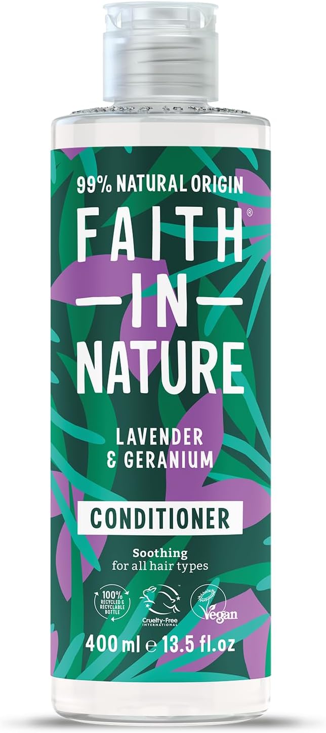 FAITH IN NATURE Cond Lavender & Geranium, 0.4 Pounds