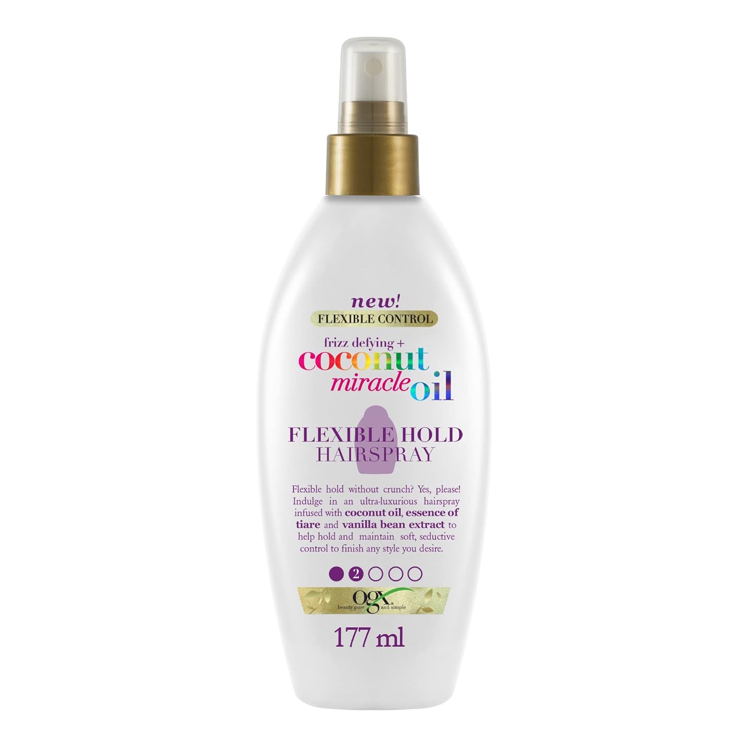 OGX Coconut Miracle Oil Flexible Hold Hairspray 6.0 Fl Oz