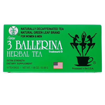 3 Ballerina Tea Dieters Drink, Extra Strength, 18-Count Tea Bags